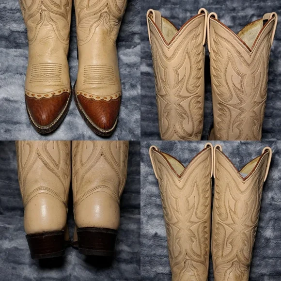 Vintage Dan Post Western Cowboy Boots - Picture 5 of 8